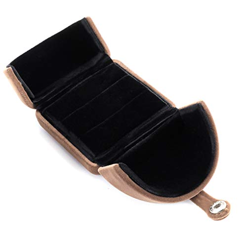 Double Slots Brown Ring Box