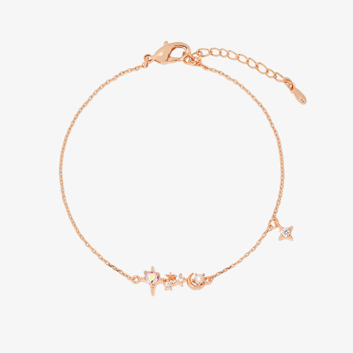 Elegant Smoked Topaz Cubic Pearl Charm Bracelet for Women - Perfect for Parties, Weddings & Everyday Wear