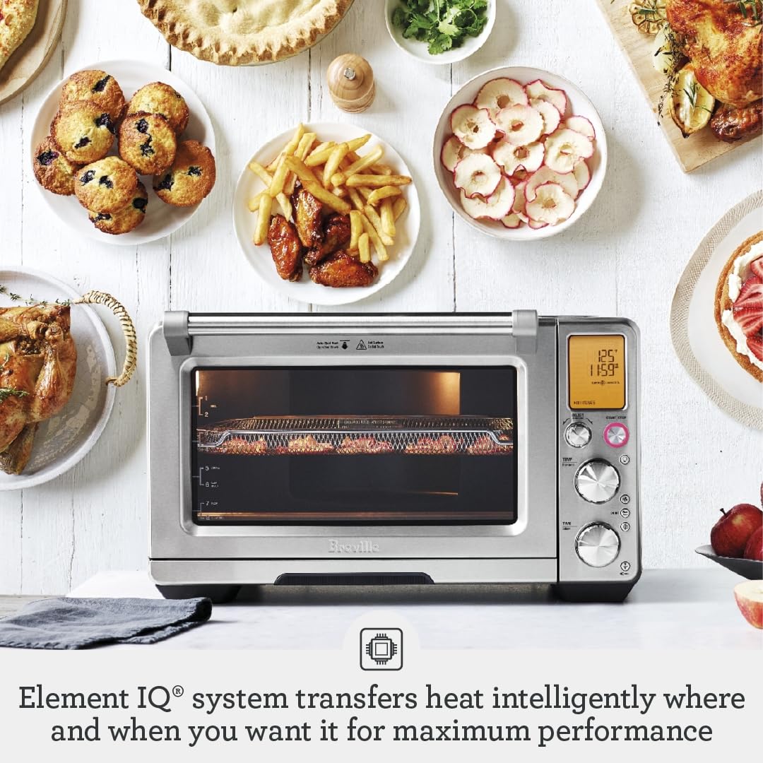 Breville RM-BOV900BSSUSC Smart Oven Air Fryer Pro - Countertop Convection Toaster Oven with Air Fry, Bake, Broil & Toast Functions | Brushed Stainless Steel | Certified Remanufactured | Perfect for Small Kitchens, Apartments & Quick Meals