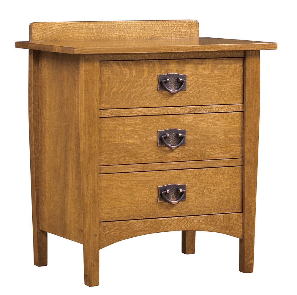 Harvey Ellis 3-Drawer Nightstand - Modern Bedside Table with Storage for Bedroom, Living Room & Guest Room