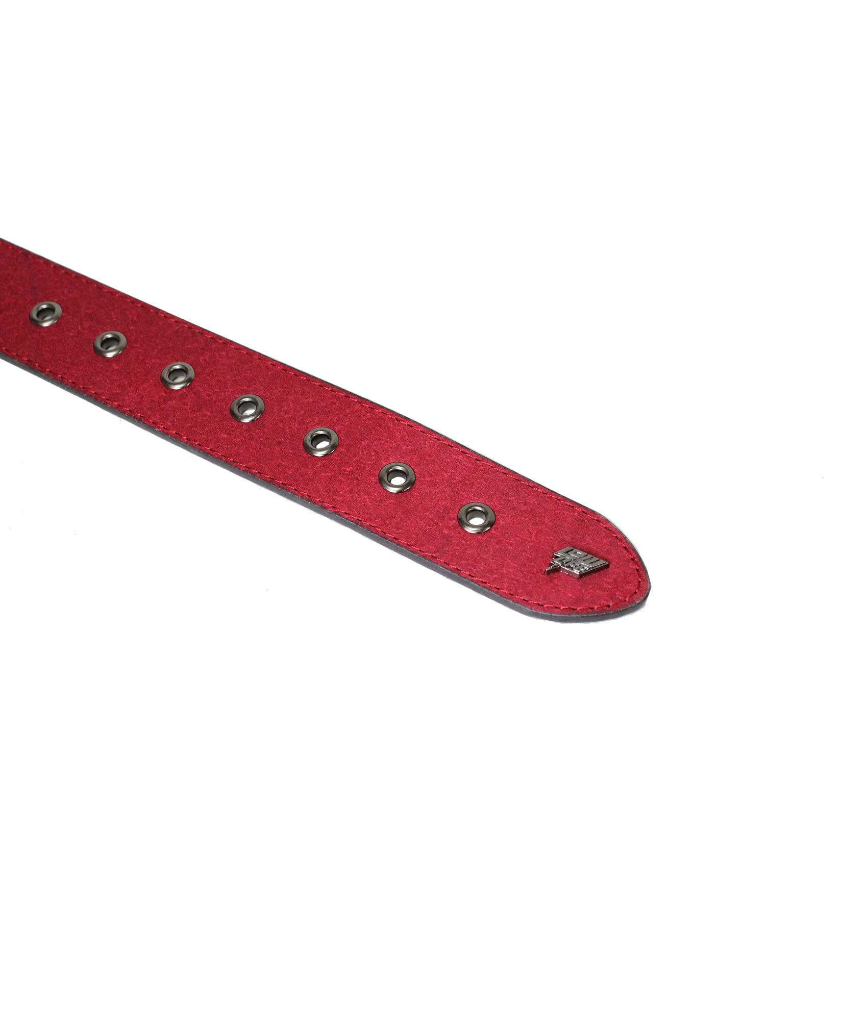 Premium Red Leather Belt for Men - Lowlife Armor Style - Durable Fashion Accessory for Casual Wear, Work & Outdoor Adventures