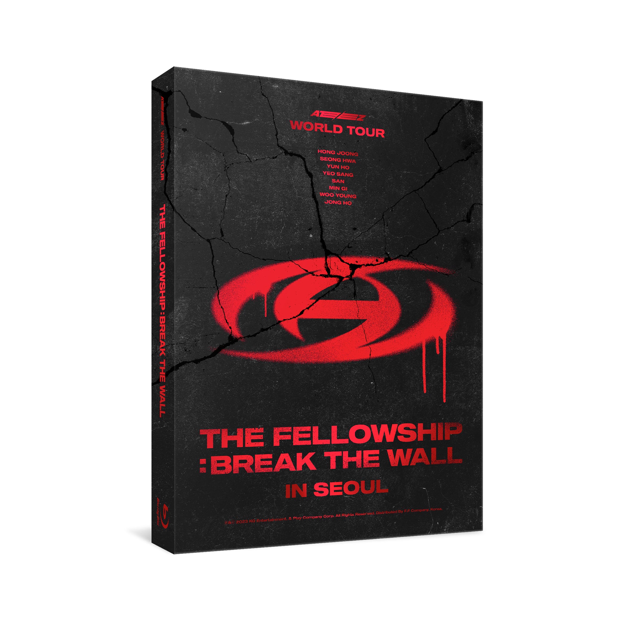 ATEEZ WORLD TOUR 'THE FELLOWSHIP: BREAK THE WALL' Seoul Concert Blu-ray - Kpop Live Performance, HD Video, Limited Edition - Perfect for Kpop Fans & Concert Collectors
