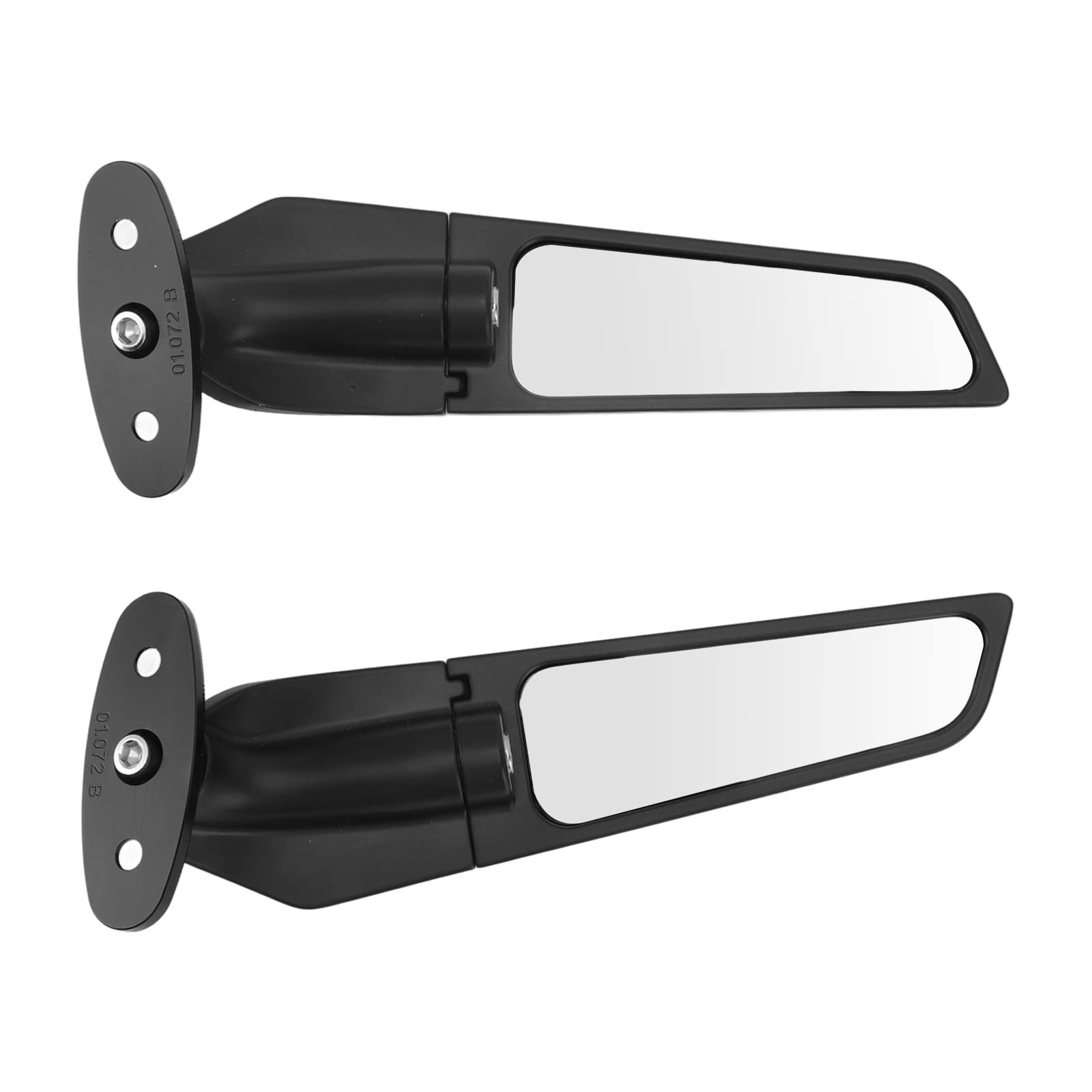2Pcs Adjustable Motorcycle Rearview Mirror Wind Wing - Rotating Side Mirror Replacement for SUZUKI Hayabusa 1999-2021 | Enhanced Visibility & Safety for Highway Riding & Urban Commuting