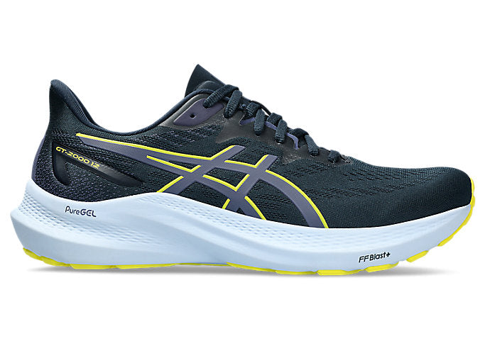 ASICS Men's GT-2000 12 Running Shoes - Lightweight Cushioned Support for Road & Trail Running - Perfect for Jogging, Training & Marathon