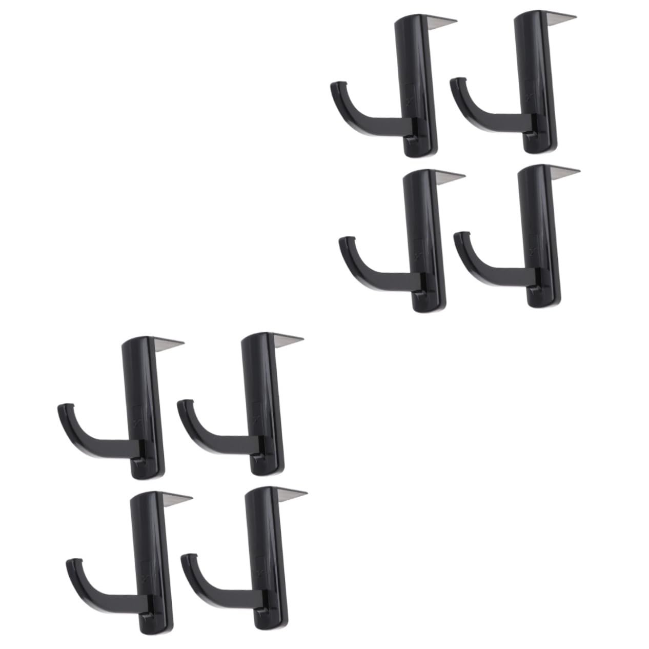 OSALADI 8-Pack Headphone Hanger Hook - Adjustable Headset Stand Holder with Stair Design, Space-Saving Computer Desk Organizer for Gaming, Office, Studio & Home Use