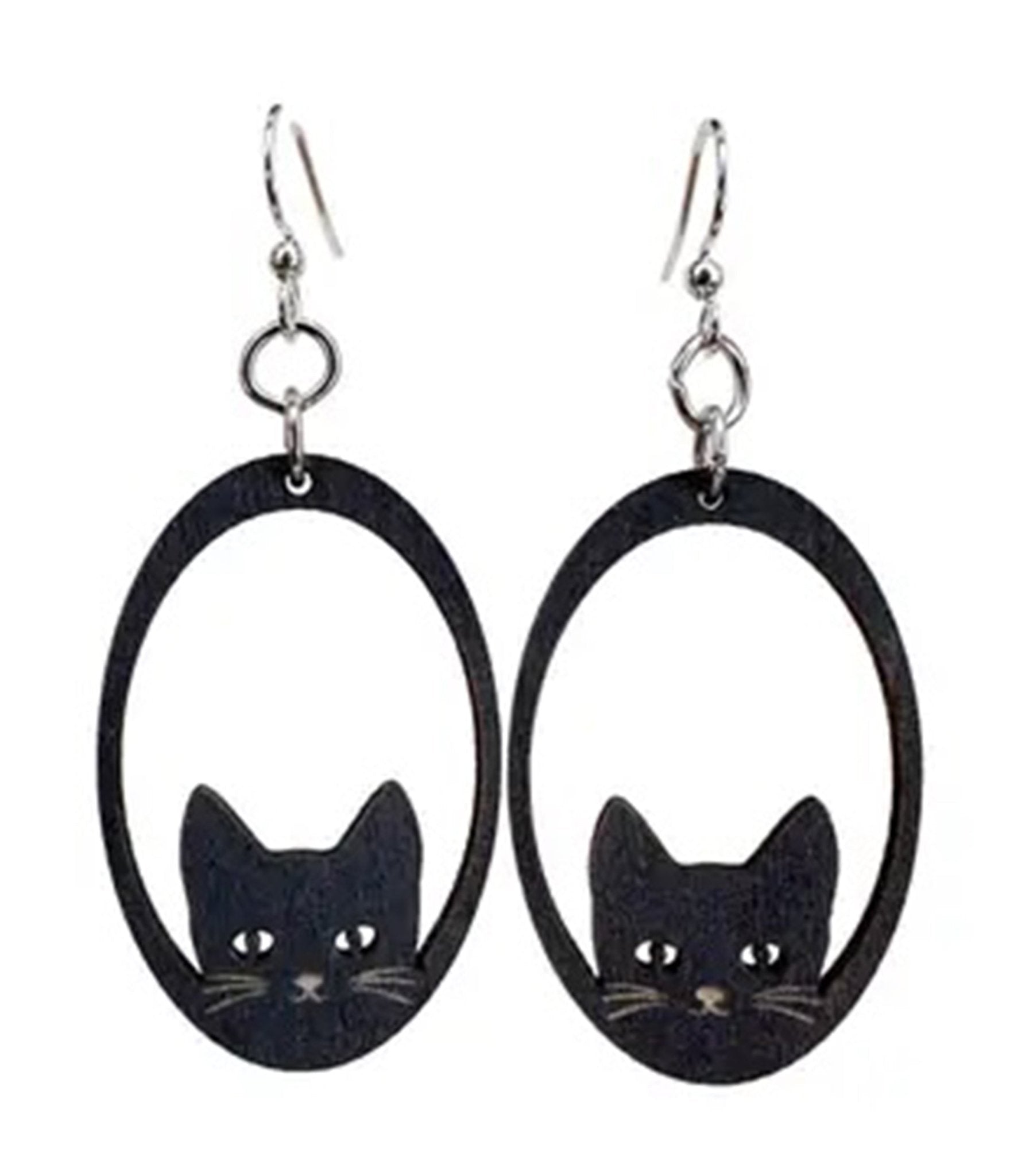 Stylish Black Cat Earrings for Women - Cute & Elegant Halloween Jewelry Gift - Perfect for Parties, Cosplay & Everyday Wear