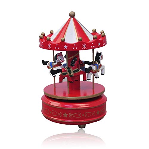 New Cartoon Carousel Music Box - Romantic Birthday Gift for Girlfriend, Kids Toys, Home Decor Craft, Personalized Jewelry Gift (Color A) | Perfect for Anniversaries, Nursery Decor & Special Occasions