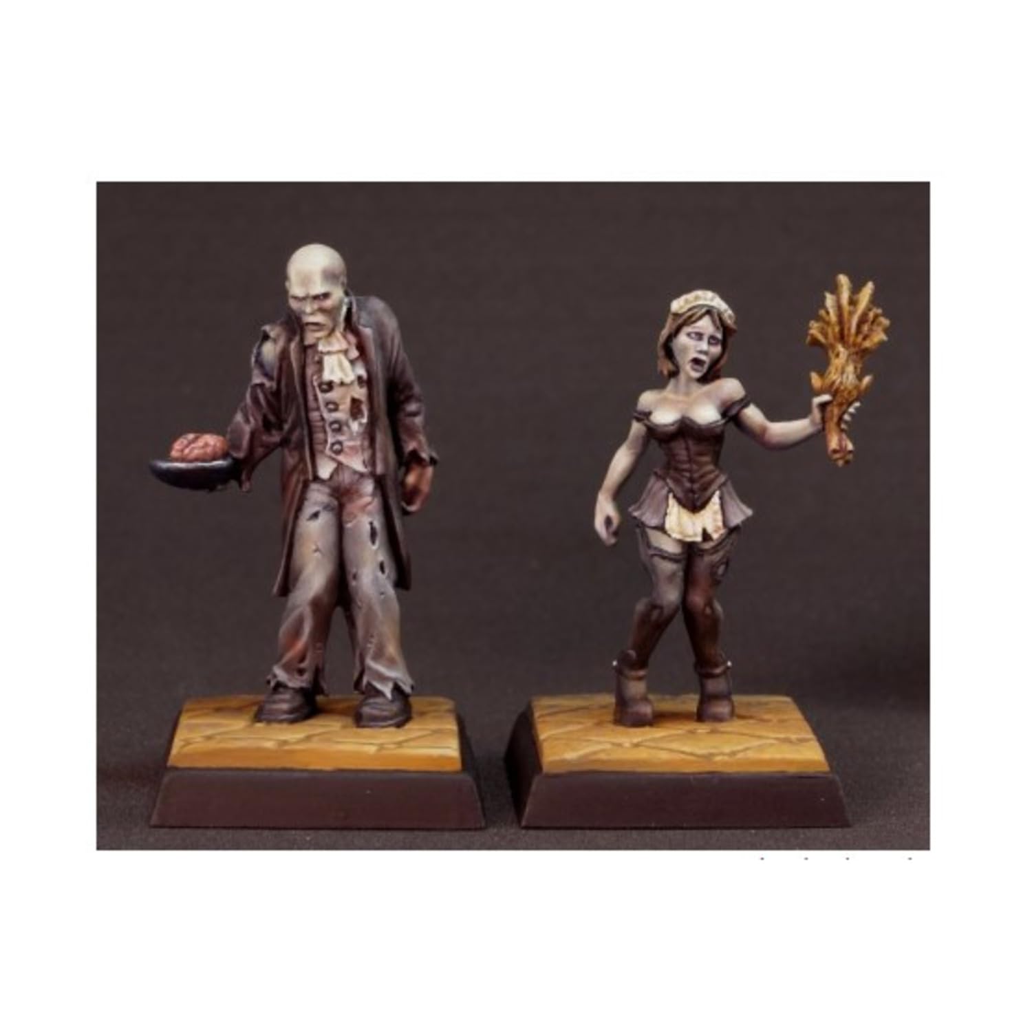 Barglemore and Camille Zombie Hotel 25mm Heroic Scale Miniature Figure - Dark Heaven Legends Fantasy Tabletop RPG Game Mini for D&D, Pathfinder, Warhammer