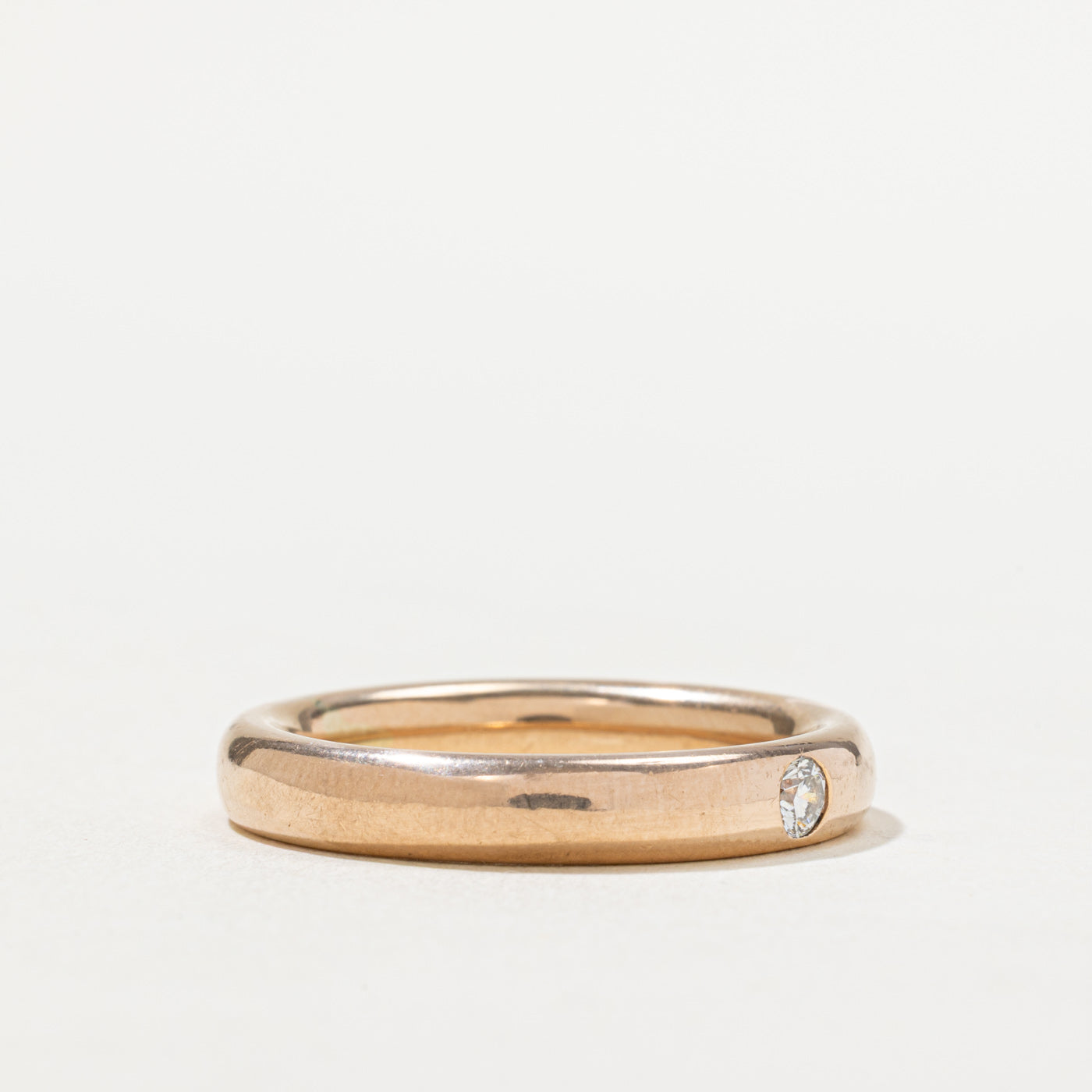 0.10ct Flush Set Diamond Wedding Band Ring - Size 9 | Elegant Minimalist Stackable Ring for Women | Perfect for Engagement, Anniversary & Everyday Wear