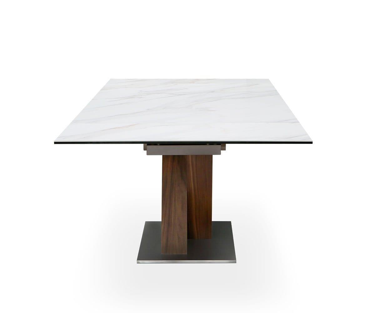 Modern Acero Extendable Dining Table - Expandable for 6-8 People - Perfect for Family Dinners & Entertaining Guests