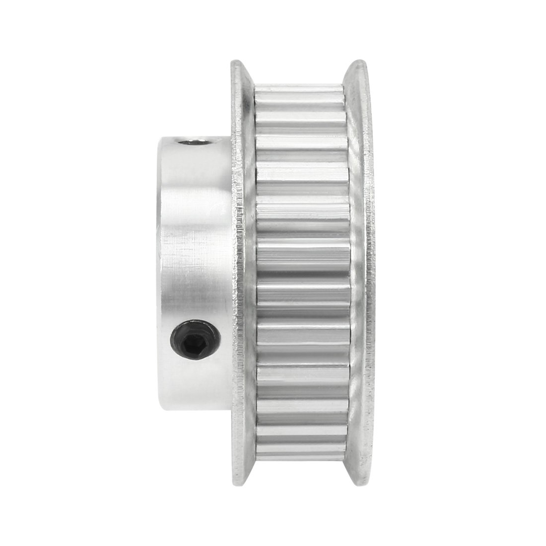 uxcell Aluminum XL 30 Teeth 17mm Bore Timing Belt Idler Pulley Flange Synchronous Wheel for 10mm Belt - Compatible with 3D Printers & CNC Machines - Perfect for Precision Motion Control in DIY Robotics and Industrial Automation