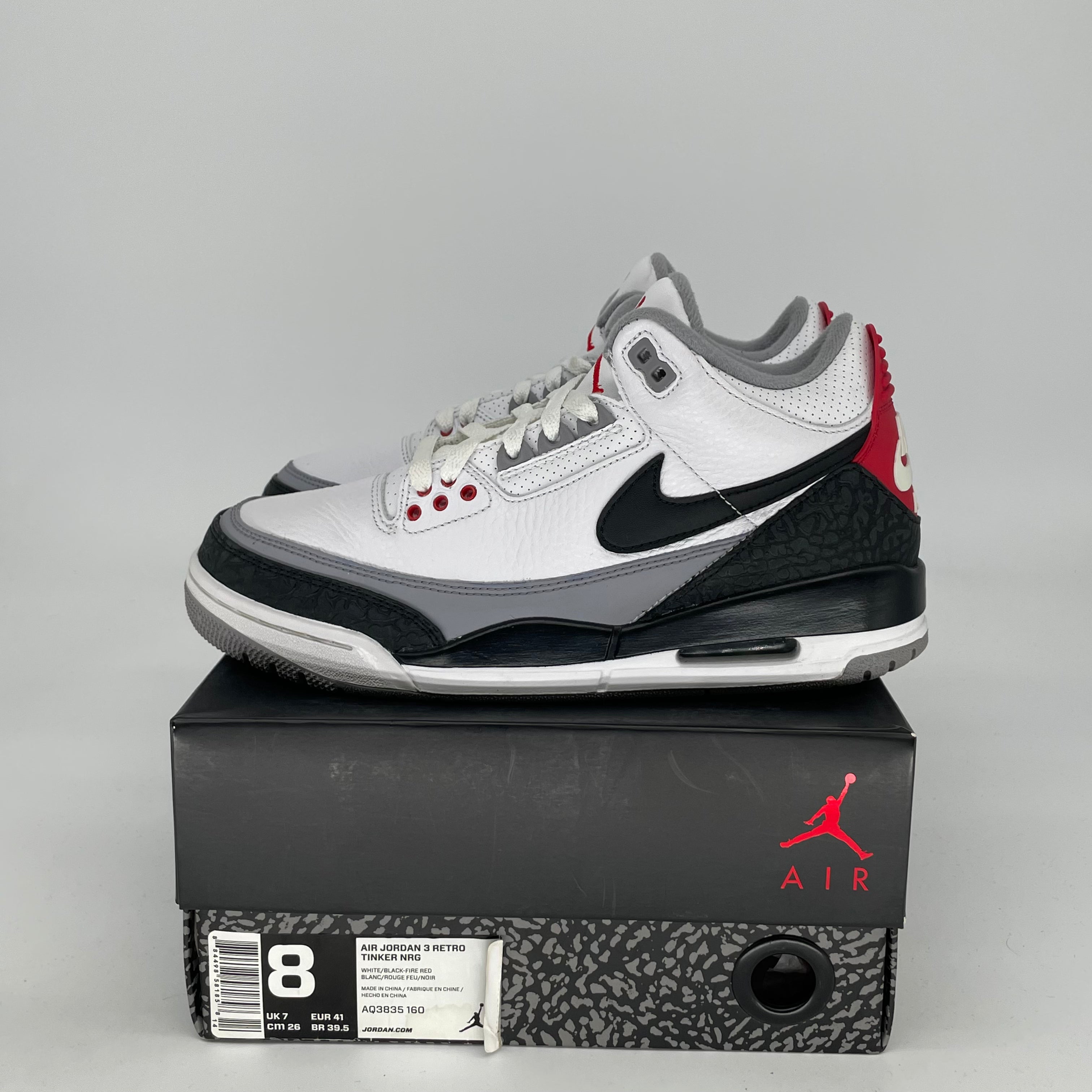 AIR JORDAN 3 TINKER HATFIELD Sneakers - Men's/Women's Size 8/9.5W (AQ3835-160) - Retro Basketball Shoes for Running, Gym & Streetwear Fashion