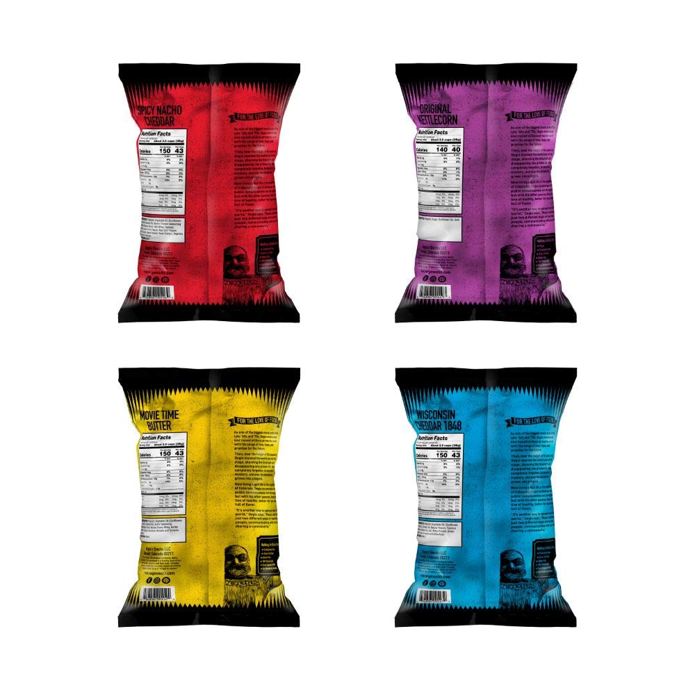 Oogie's Gourmet Popcorn - 16 Pack Variety Flavor Snack Pack | Gluten Free, Non-GMO, 1oz Individual Bags | Perfect for Movie Nights, Parties & Office Snacks