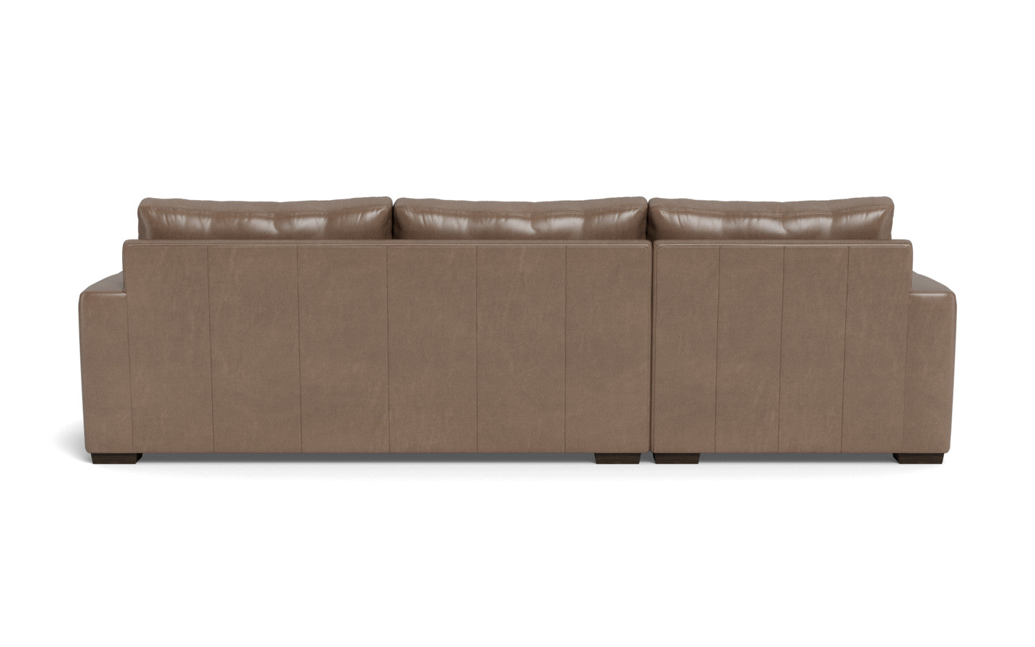 Premium Genuine Leather Left Chaise Sectional Sofa - Modern L-Shaped Couch for Living Room, Family Room & Home Theater Comfortable Seating