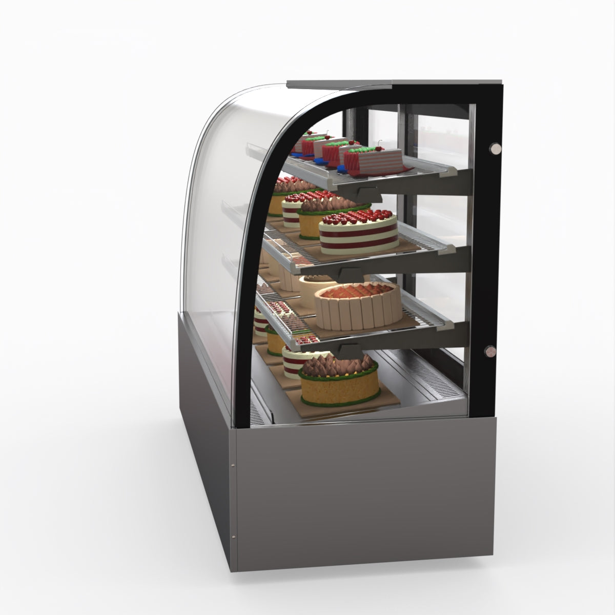 Bonvue SL860 Commercial Refrigerated Display Case - Premium Chilled Food Showcase for Deli, Bakery, and Supermarket Use