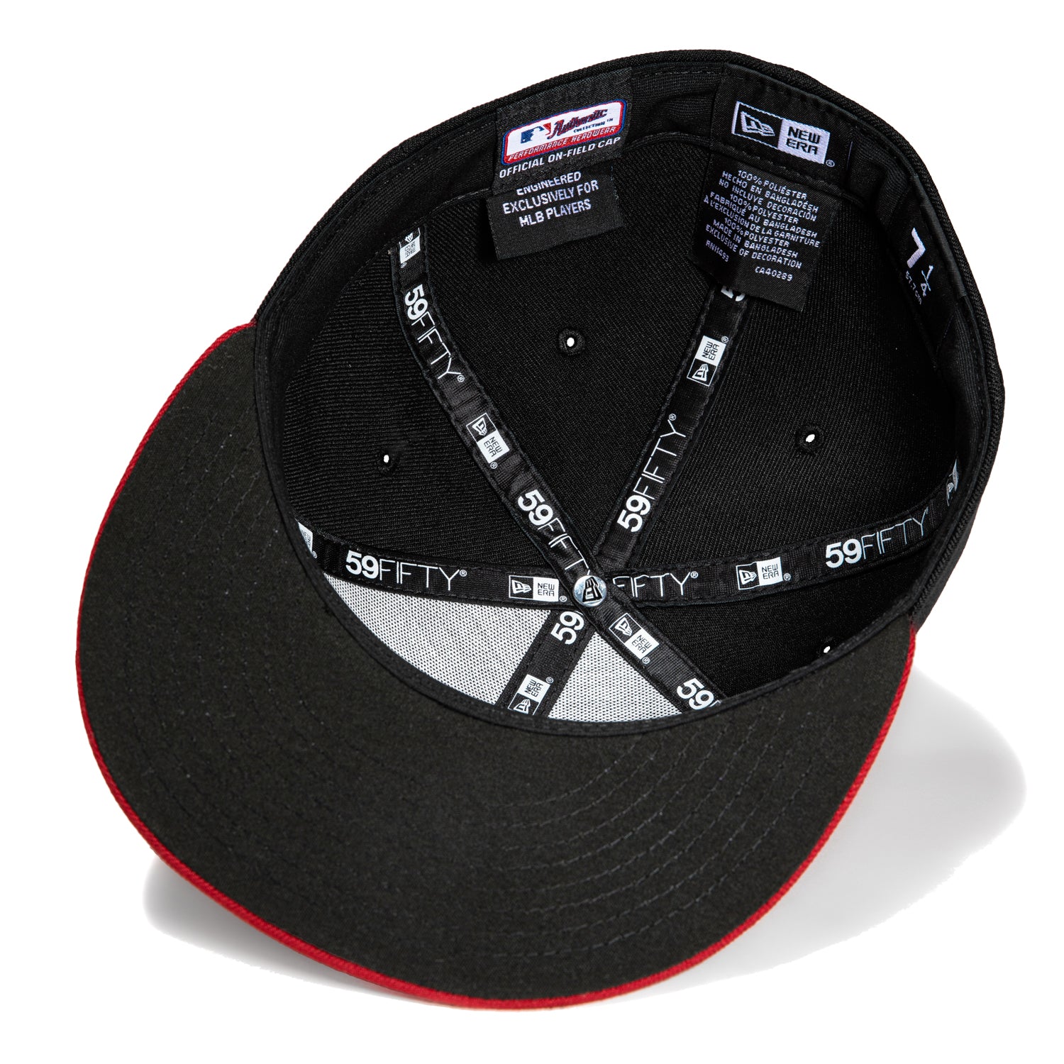 New Era 59Fifty Authentic MLB Baseball Cap - Arizona Diamondbacks 2024 Road Edition (Black & Cardinal) | Adjustable Snapback Hat for Men & Women | Perfect for Games, Streetwear & Sports Fans
