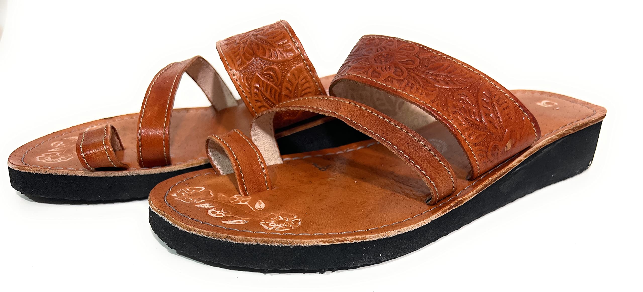 Women's Genuine Leather Huarache Sandals - Authentic Mexican Closed-Toe Sandals for Summer, Beach & Casual Wear