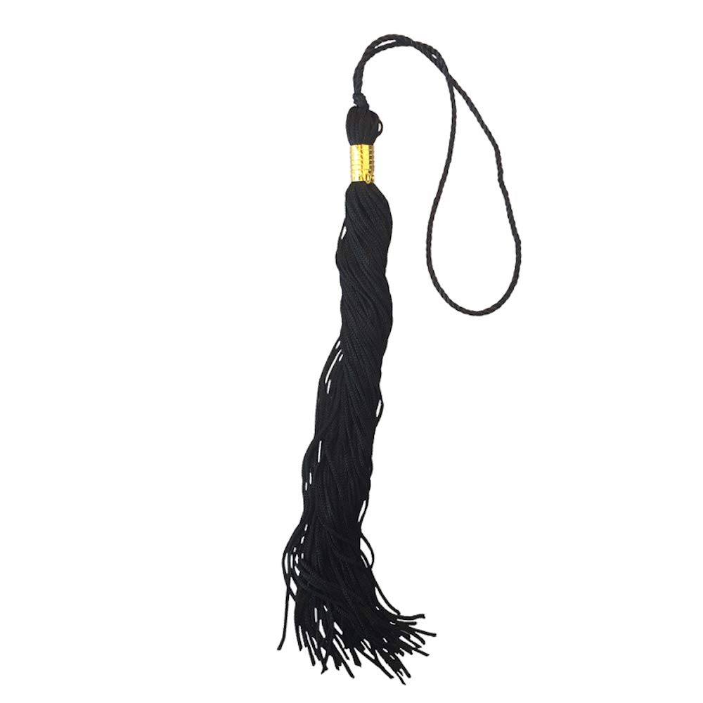 Grads4Good 2024 2025 Graduation Tassel with Year Charm - 9 Inch Black Tassel for High School & College Graduation Ceremonies, Photo Props & Keepsakes (2025 Signet)