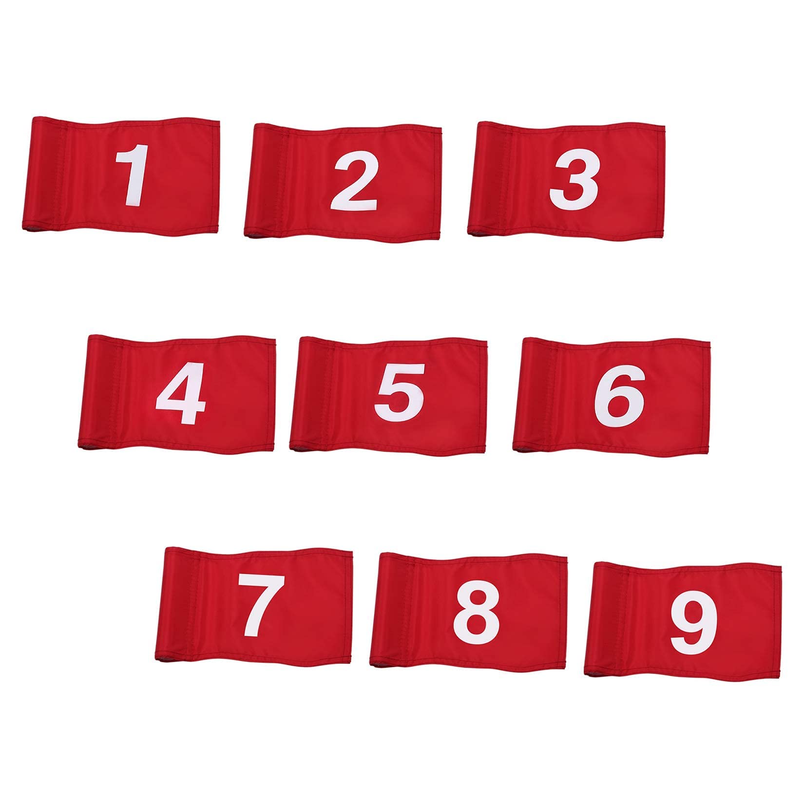 KINGTOP Numbered Golf Flag with Tube Inserted - 8