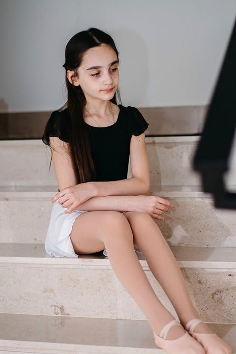 Stelle Girls' Ultra Soft Pro Dance Tights - Ballet Footed Tights for Toddler, Little Kid & Big Kid | Perfect for Ballet Class, Dance Practice & Performance