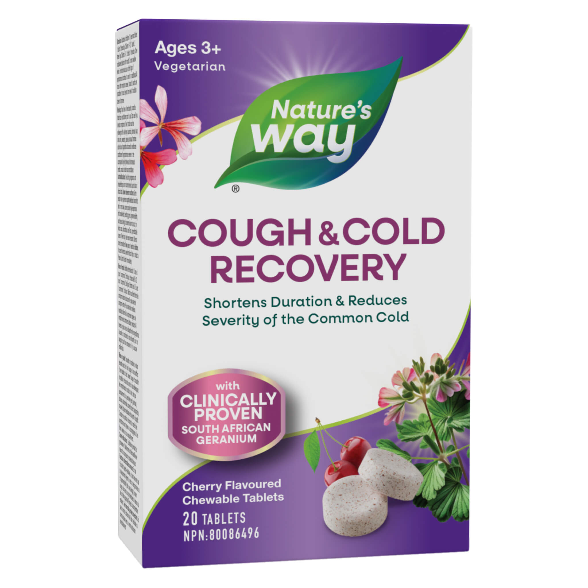 Natural Cough & Cold Relief Chewable Tablets for Adults & Kids - Fast-Acting Immune Support for Day & Night Use at Home or Travel