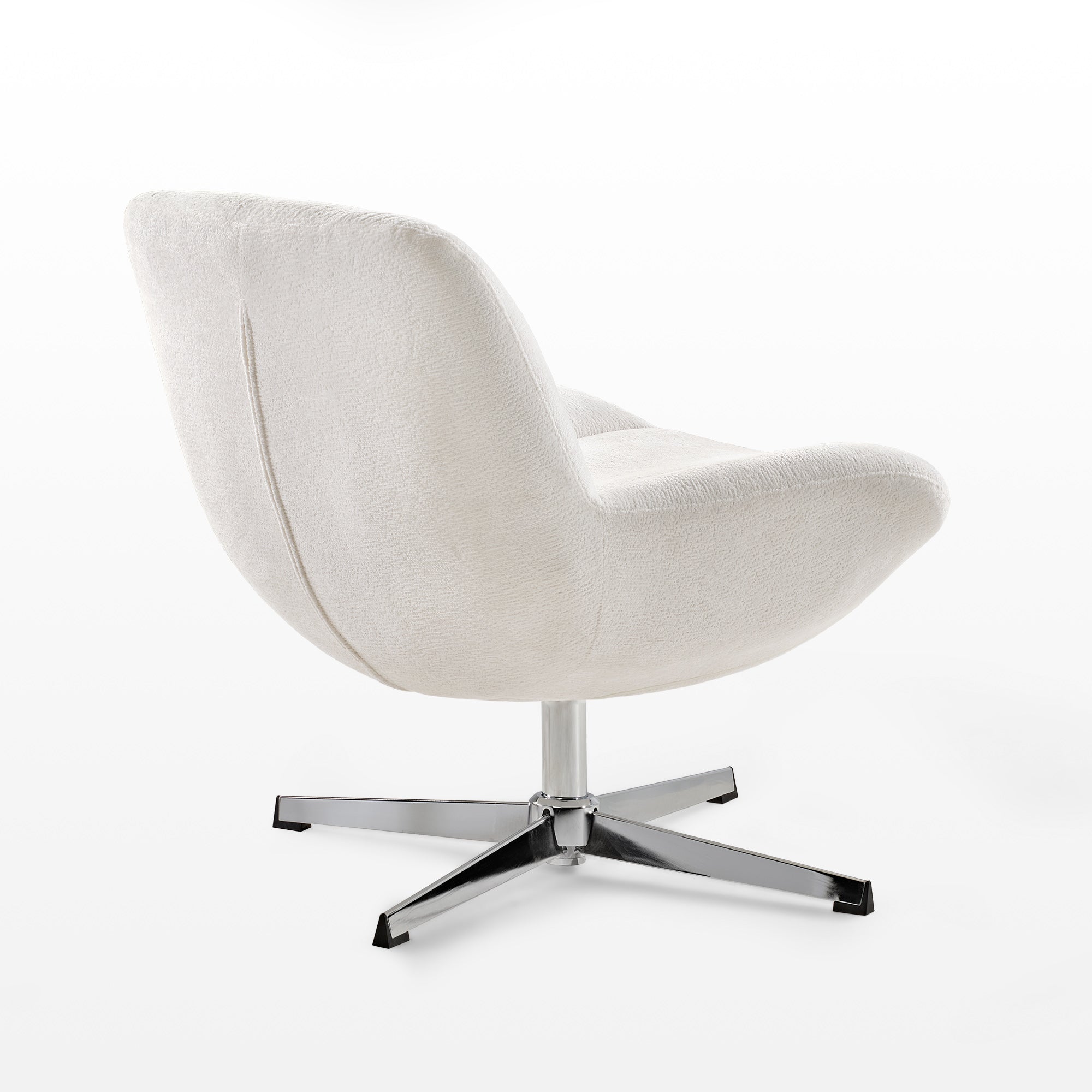 Henry Chenille Swivel Lounge Chair - Modern Velvet Accent Chair with 360° Rotation for Living Room, Bedroom, or Office - Perfect for Relaxing, Reading, and Entertaining Guests