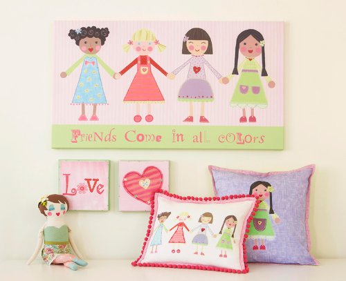 Best Friends Wall Art Decor - Framed Canvas Prints for Living Room, Bedroom & Office - Unique Gift for Friends & Loved Ones