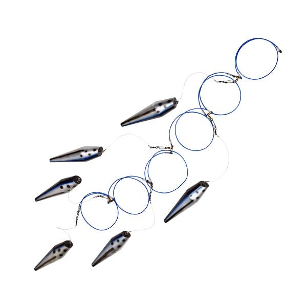 Boone Lulu Bonita 13.5 Inch 6 Pin Rigged Ultimate Pin Teaser - Perfect for Bass Fishing Lures and Saltwater Game Fishing