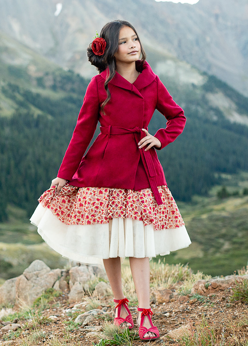 Neve Jacket in Scarlet - Stylish Winter Coat for Women | Waterproof & Windproof Outerwear for Hiking, Skiing & Outdoor Adventures