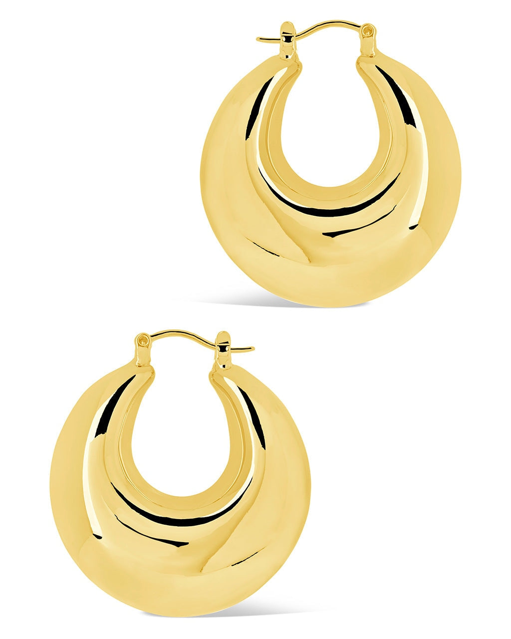 Ryder Tube Hoop Earrings for Women - 14K Gold Plated Minimalist Hollow Circle Earrings - Trendy Dainty Jewelry for Everyday Wear, Parties & Gifts