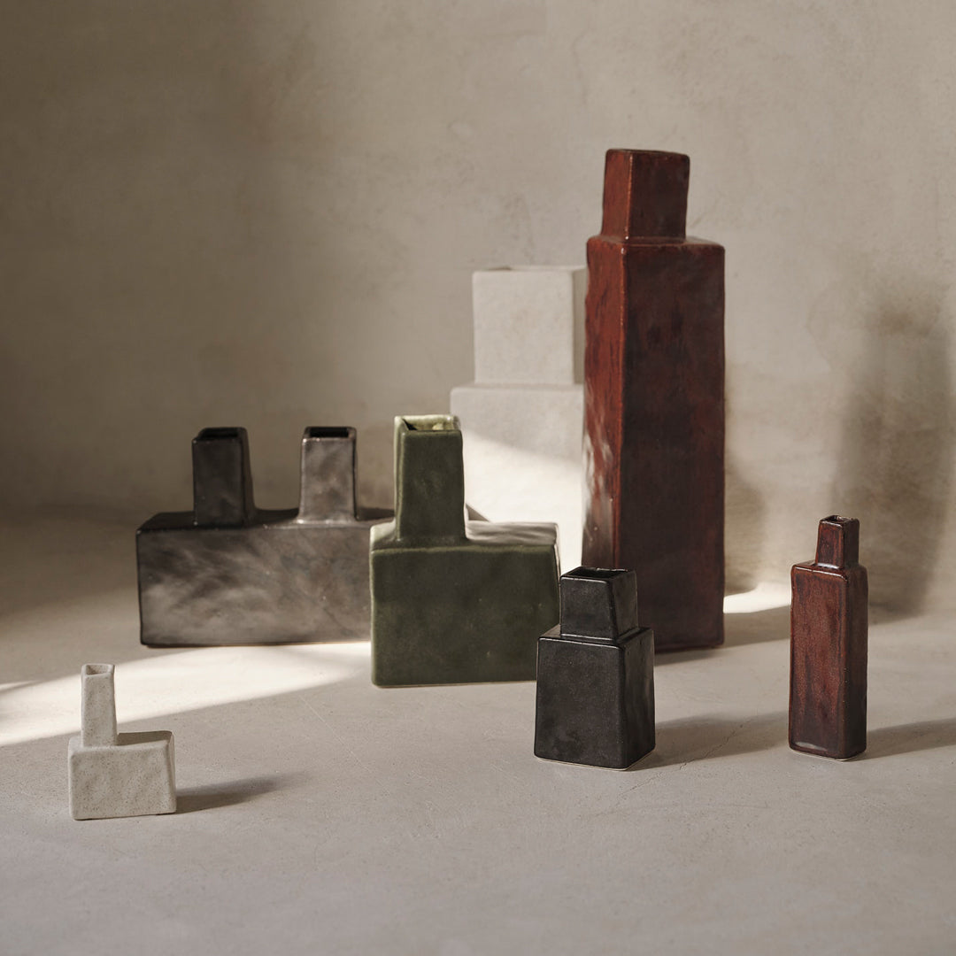 Ferm Living Kurinu Koa Vase - Modern Ceramic Home Decor for Living Room, Dining Table & Shelf Styling