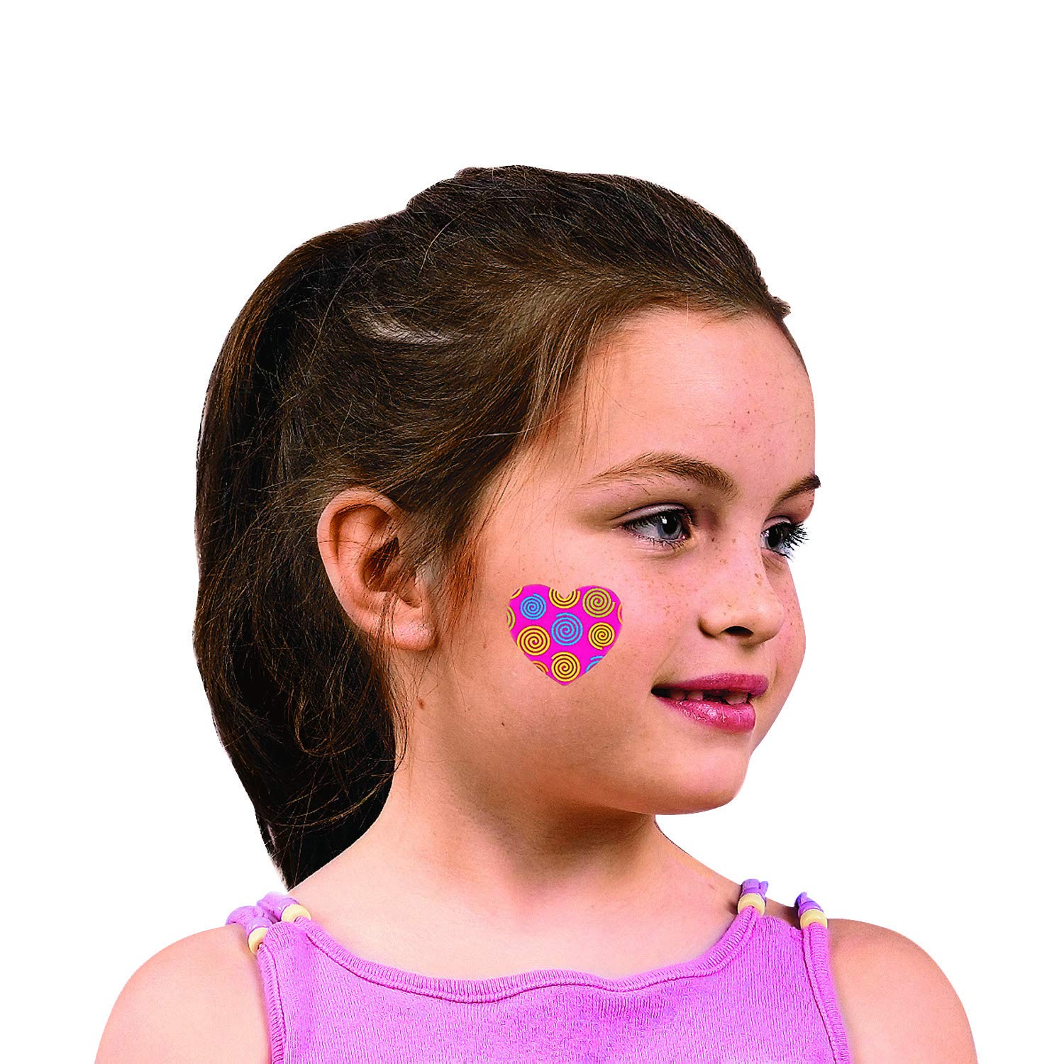 72 Pieces Funky Heart Temporary Tattoos - Waterproof Fake Tattoos for Women & Teens - Perfect for Parties, Festivals, and Body Art Decoration