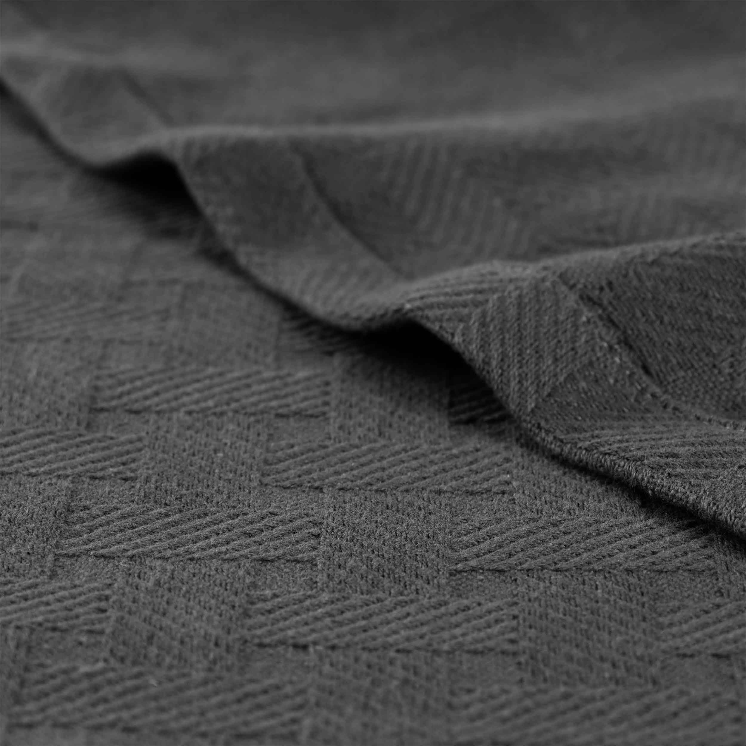 Soft Basketweave All-Season Cotton Bed Blanket & Sofa Throw - Lightweight Breathable Blanket for Bedroom, Living Room, Travel and Outdoor Use