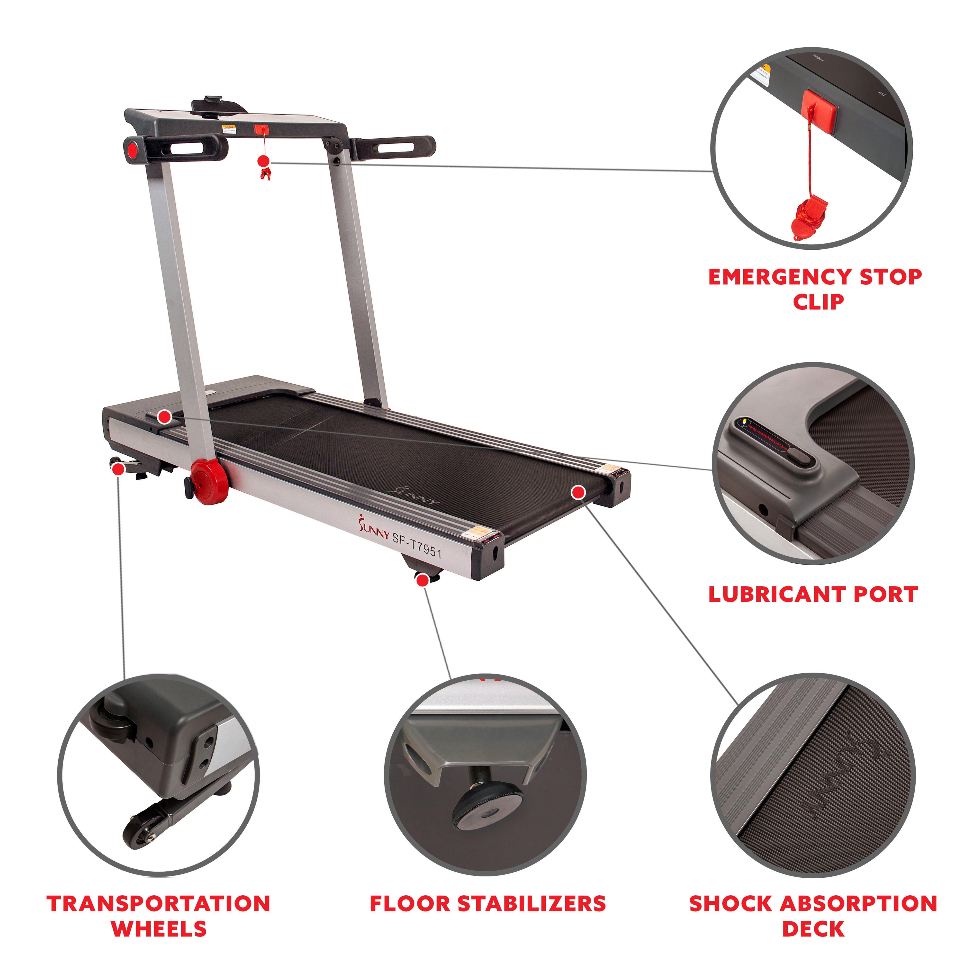 Auto Incline Treadmill - Motorized Folding Treadmill for Home Gym with 12% Incline, 300 lb Capacity - Perfect for Cardio, Running & Weight Loss Workouts