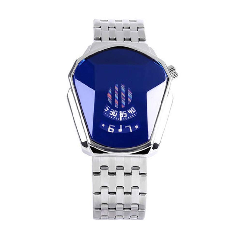Tenflyer Diamond Style Quartz Watch - Waterproof Fashion Steel Band Watch for Men & Women - Perfect for Everyday Wear, Office & Special Occasions