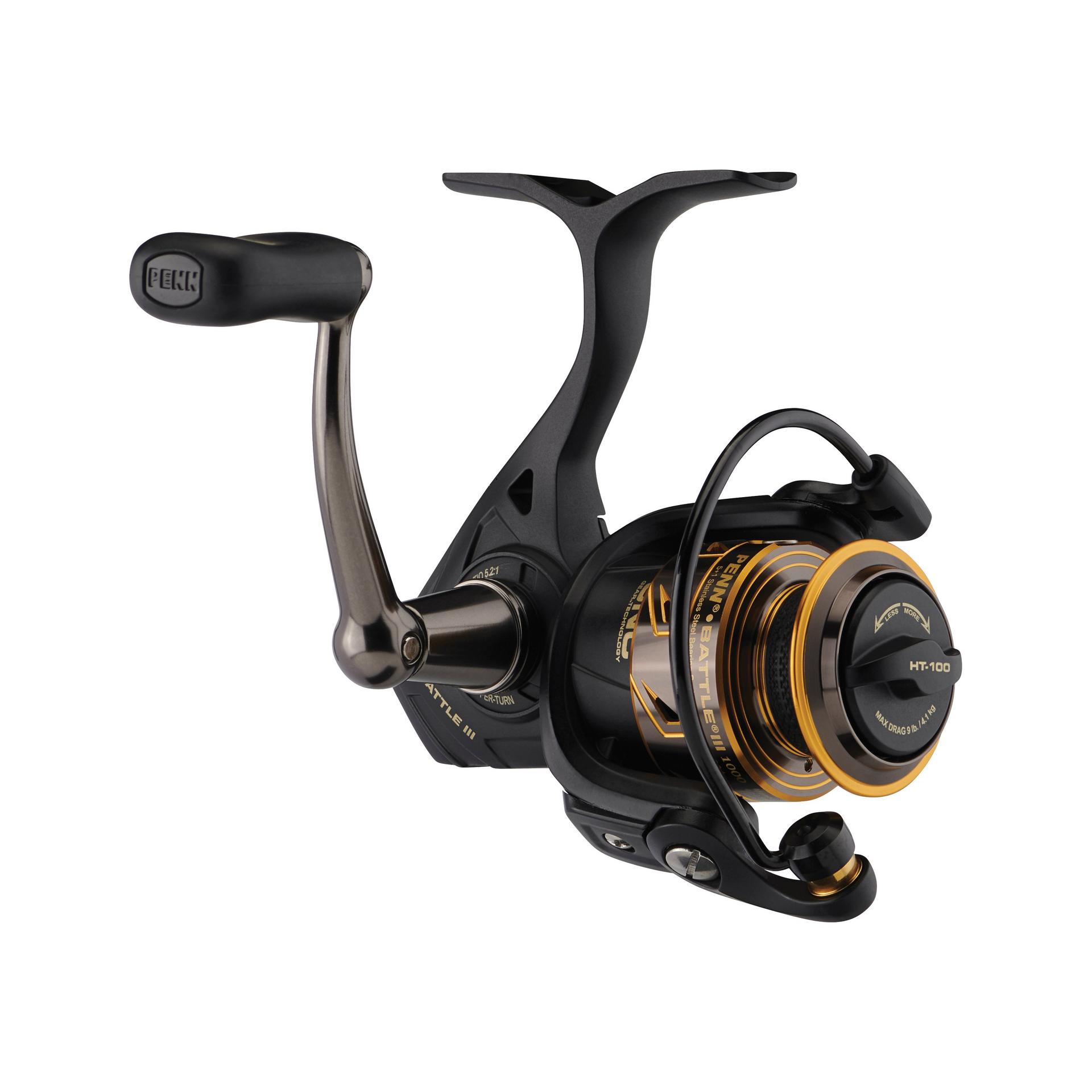 Battle® III Spinning Reel - High Performance Fishing Reel for Saltwater & Freshwater | Smooth Drag System, Lightweight Design | Perfect for Bass, Trout & Offshore Fishing