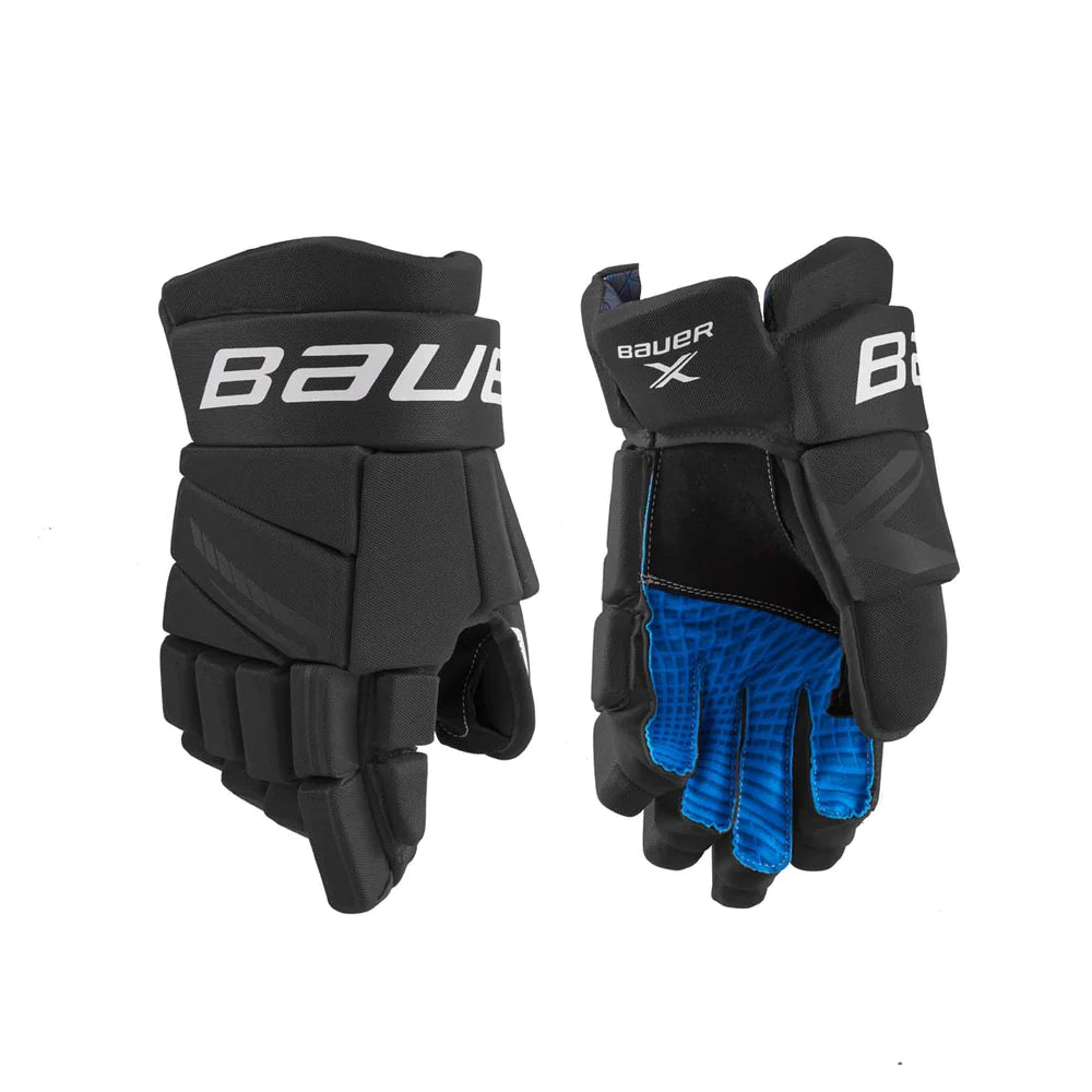 Bauer S21 X Senior Hockey Gloves - Premium Ice Hockey Gloves for Men - Perfect for Games, Training & Competitive Play