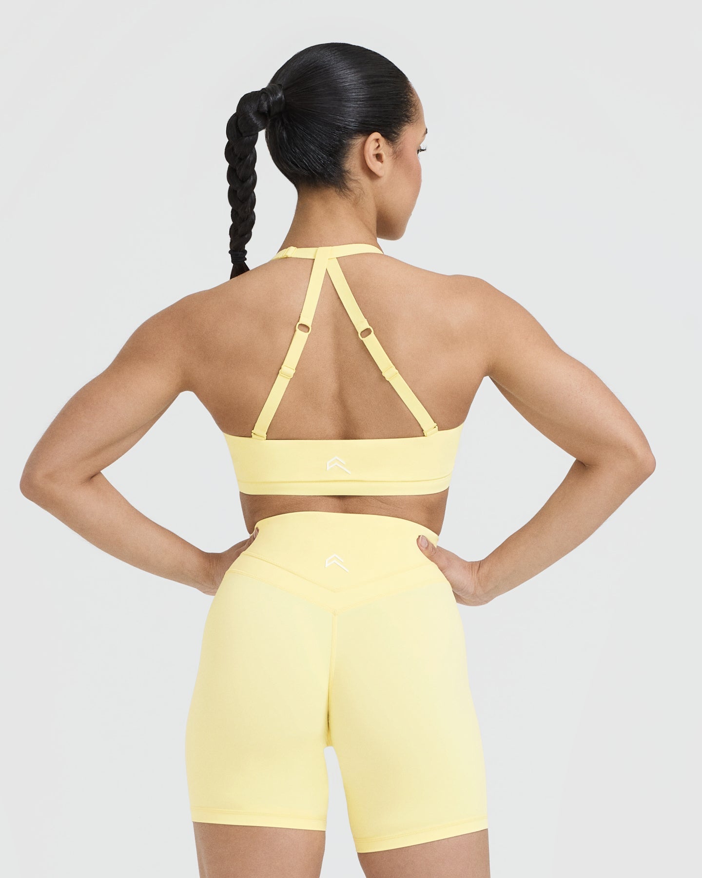 Unified Twist Sports Bra | Sherbert Yellow | High Support Workout Top for Yoga, Running & Gym | Women's Athletic Wear