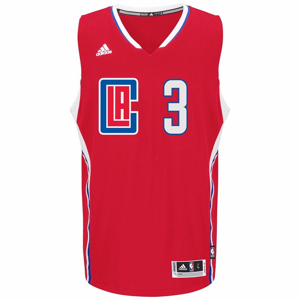 Adidas Chris Paul Los Angeles Clippers Swingman Jersey - Men's NBA Basketball Jersey, Red Road Edition - Perfect for Game Day, Fan Events & Sports Collectibles