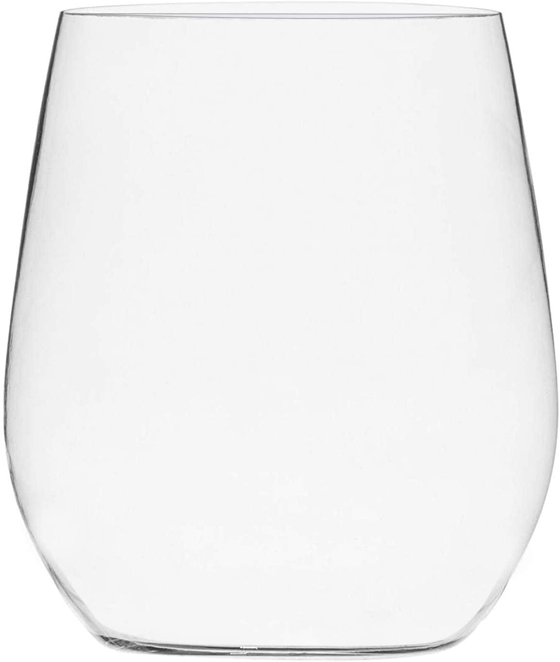 Munfix 48 Pack Plastic Stemless Wine Glasses - 12 Oz Clear Disposable Shatterproof Cups, BPA-Free & Recyclable - Perfect for Parties, Weddings, and Outdoor Events