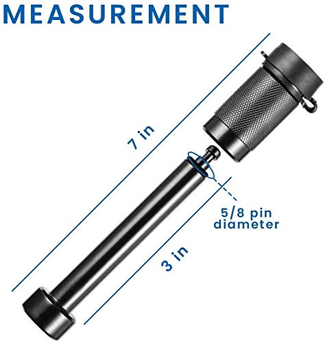 Zento Deals 2-Pack Trailer Hitch Receiver Lock Pin - Heavy Duty Anti-Theft Security Lock for Trucks, SUVs, RVs - Perfect for Towing, Camping & Outdoor Adventures