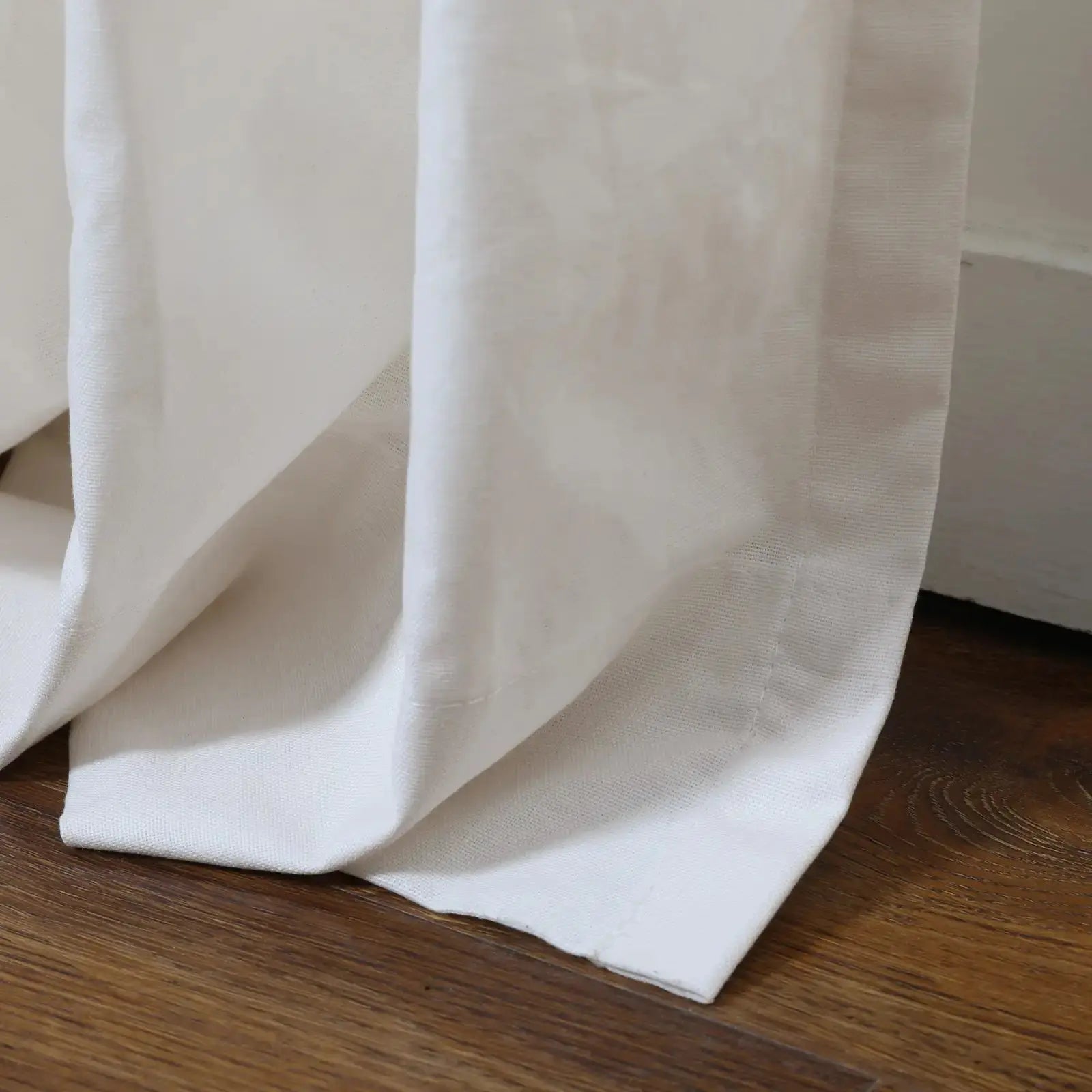 100% Cotton Drapery Pleated Curtains for Living Room & Bedroom - Andy Home Decor Blackout Window Treatments for Thermal Insulation & Light Blocking