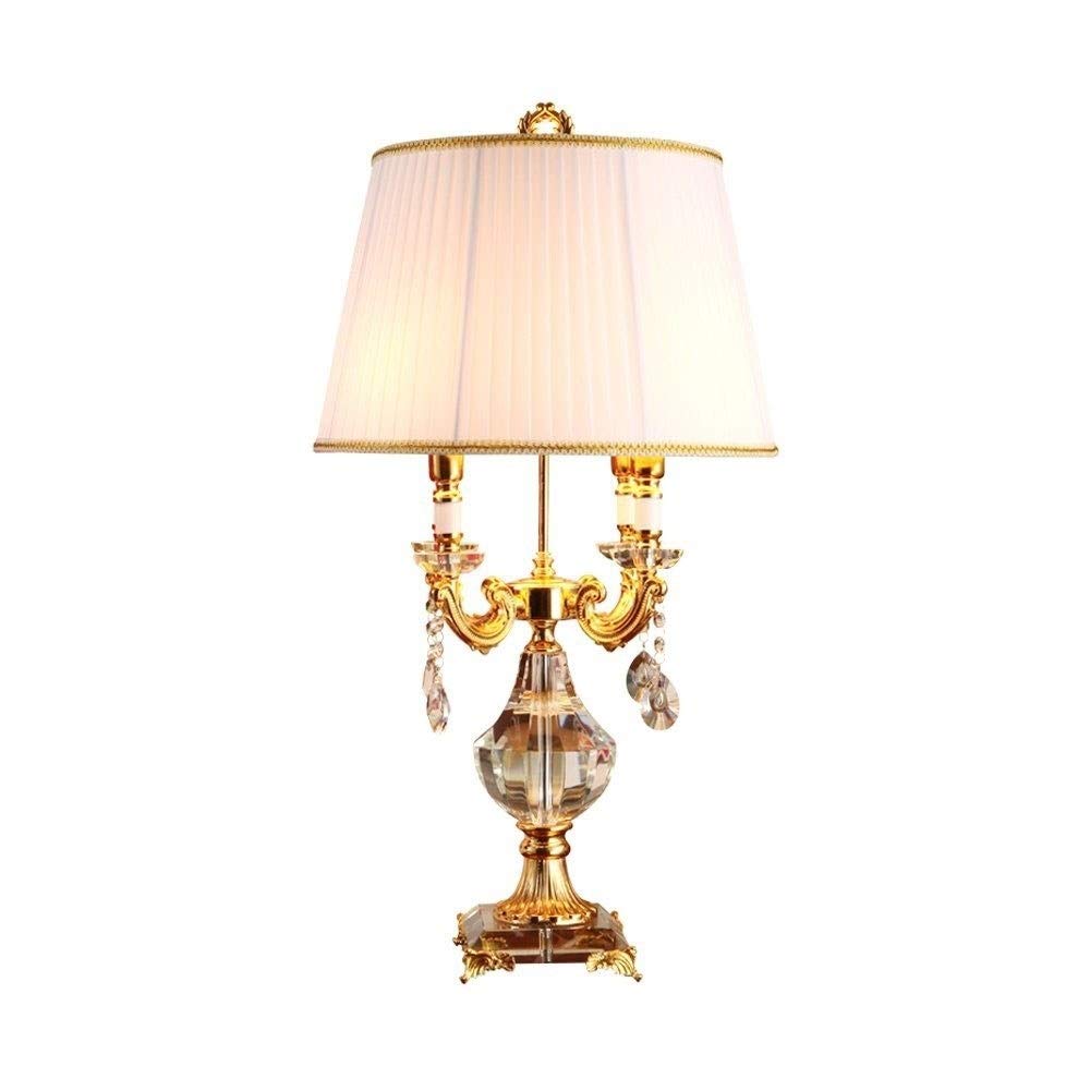 Luxury Crystal Table Lamp - Modern Decorative Lighting for Living Room, Bedroom, Coffee Table & Nightstand - Elegant Simple Style Home Decor for Relaxing & Leisure Spaces