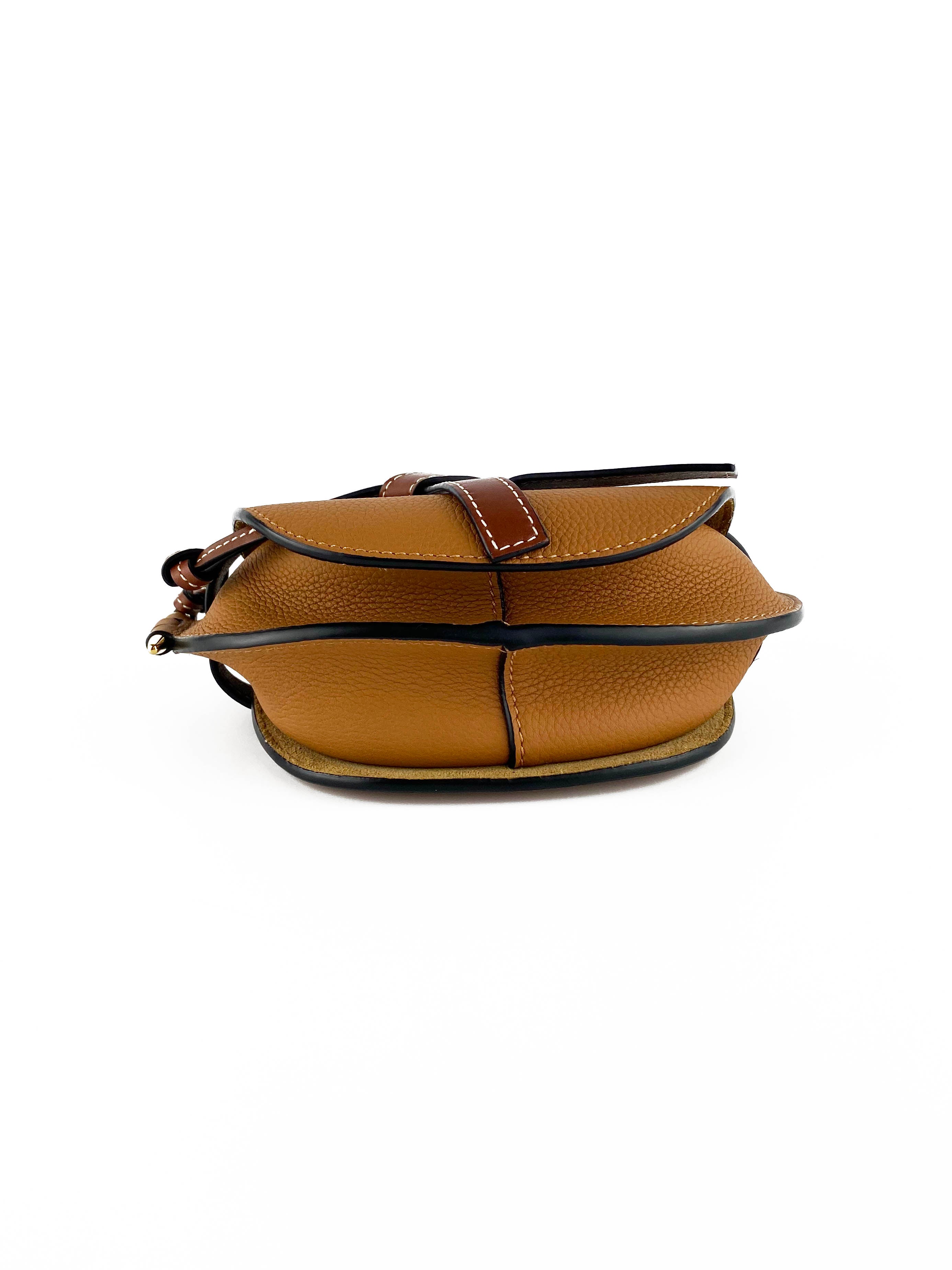 Loewe Tan Mini Gate Bag - Stylish Leather Crossbody Purse for Women | Perfect for Everyday Use, Travel & Date Nights