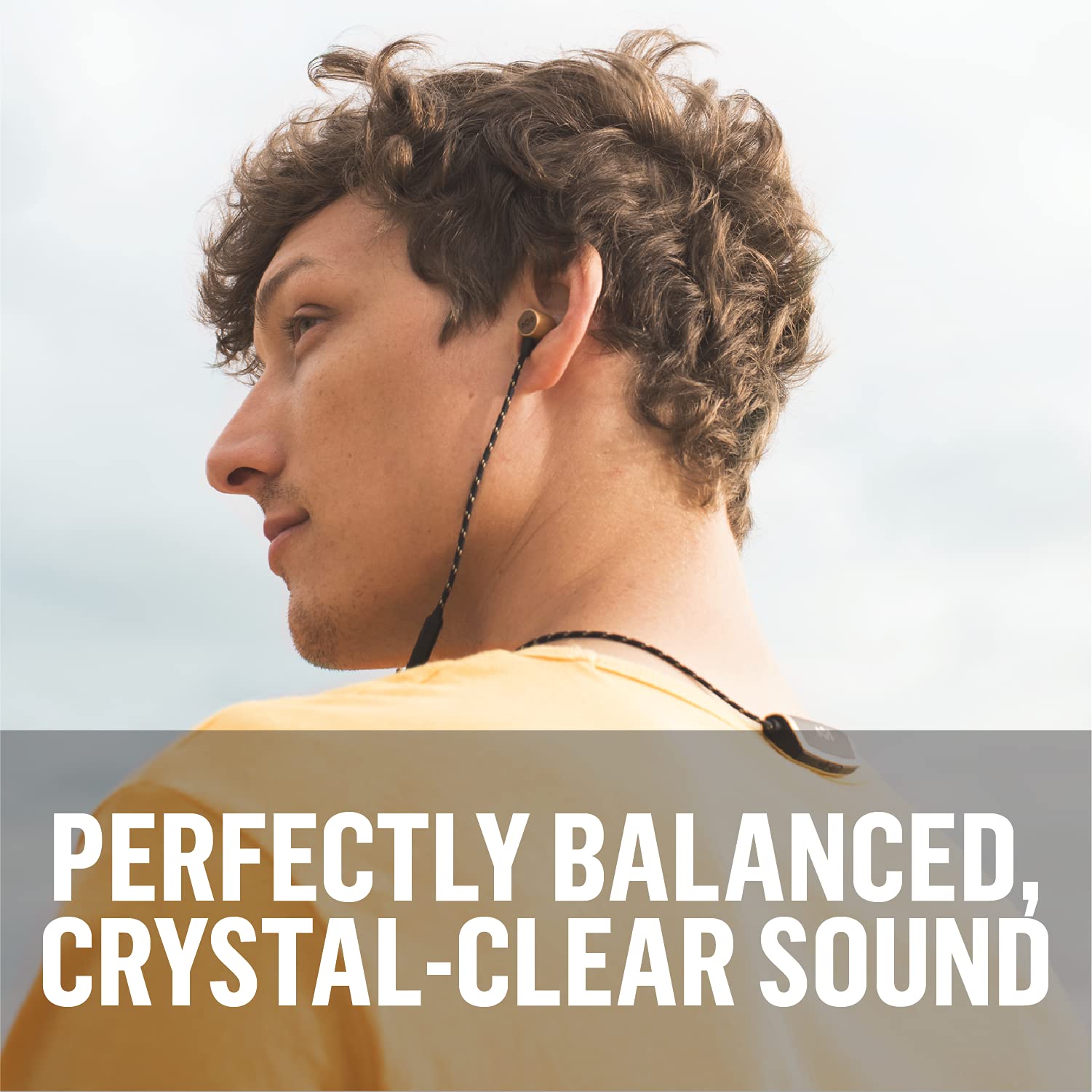 House of Marley Uplift 2 Wireless Bluetooth Headphones with Mic - 10 Hour Playtime, Eco-Friendly Materials (Black) | Perfect for Workouts, Commuting & Travel