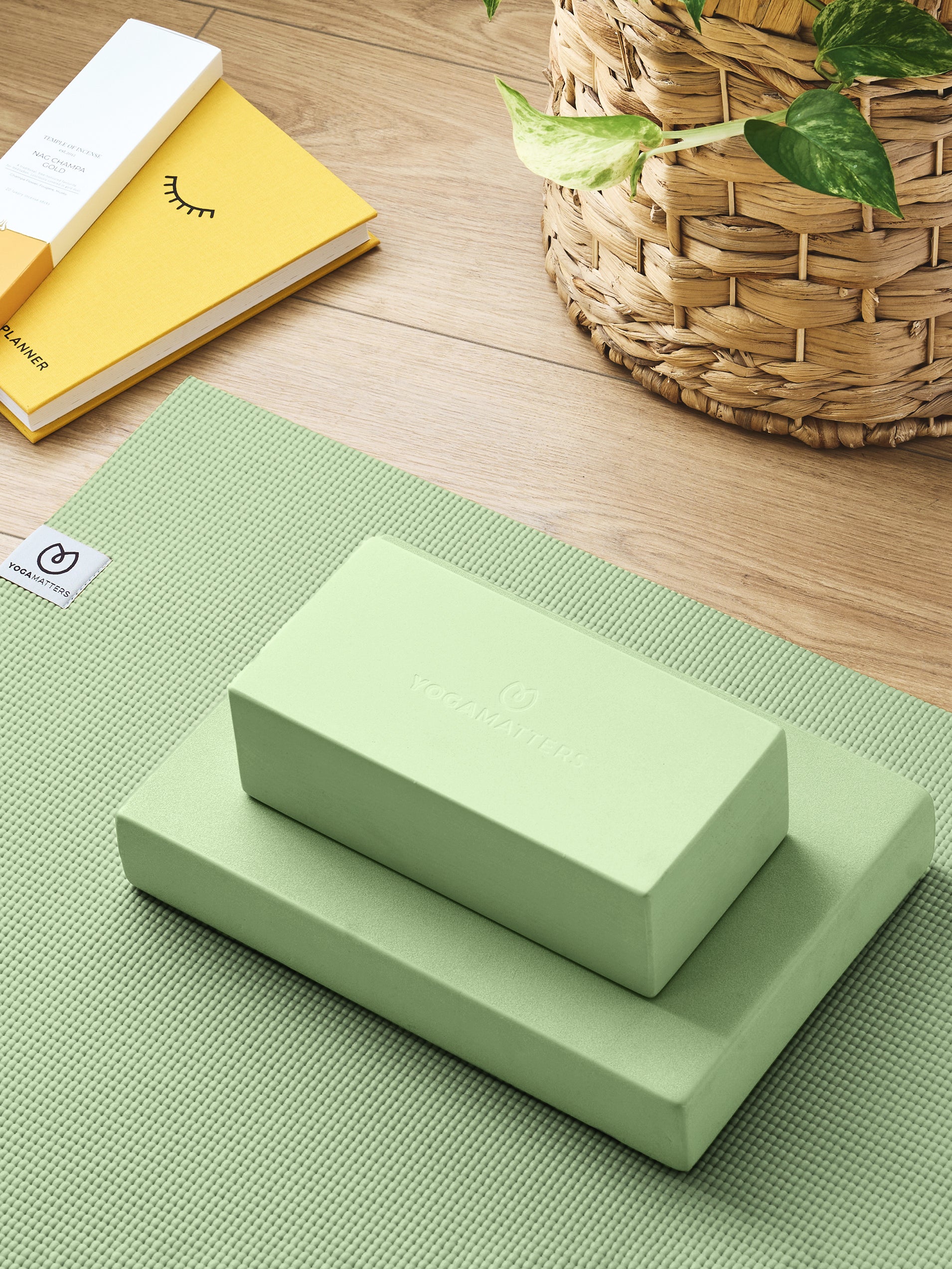 Premium Yoga Brick - High Density Foam Yoga Block for Support & Alignment - Ideal for Yoga, Pilates & Stretching at Home or Studio