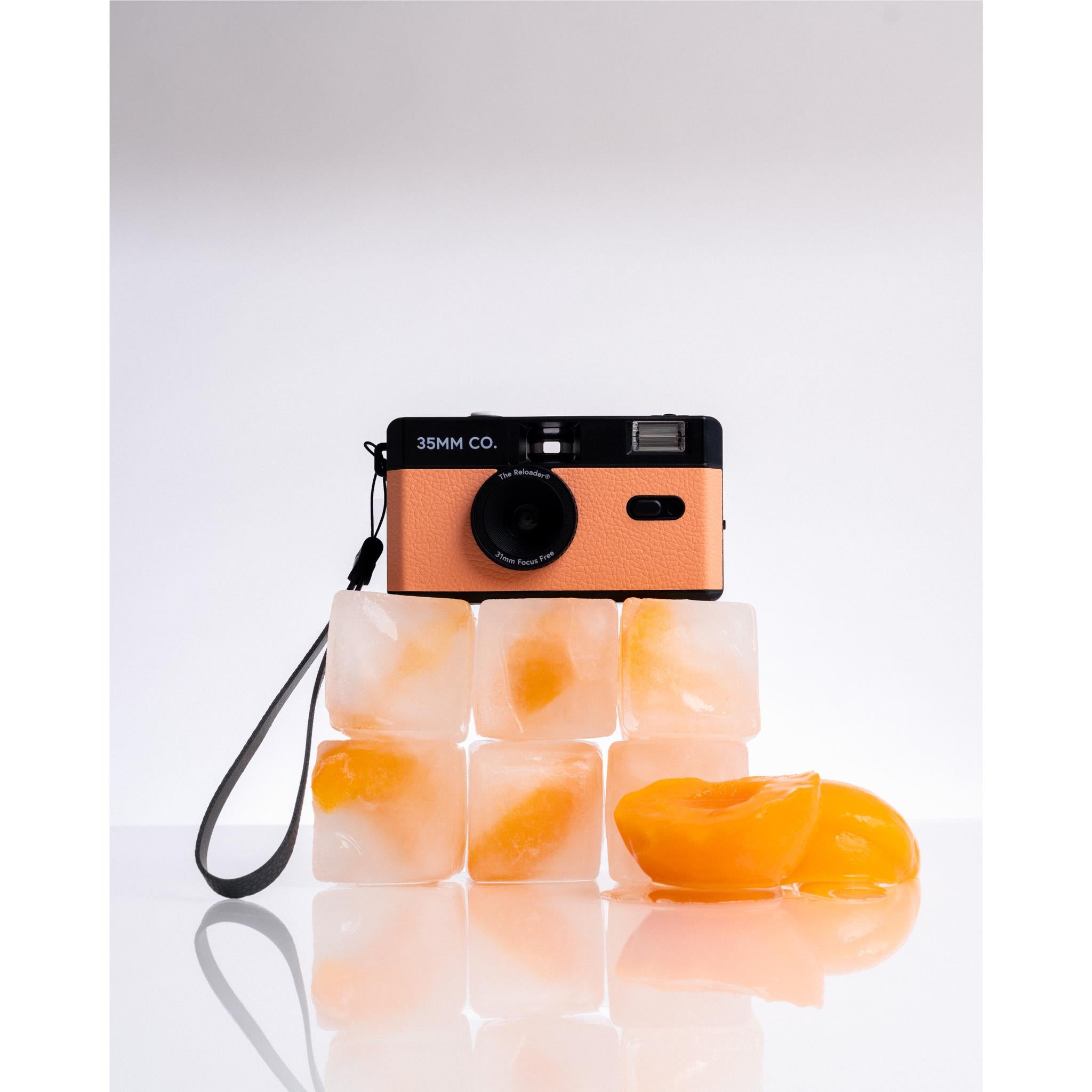 35MM CO Reloader Reusable Film Camera (Peach) - Vintage Style Camera for Travel, Parties & Creative Photography