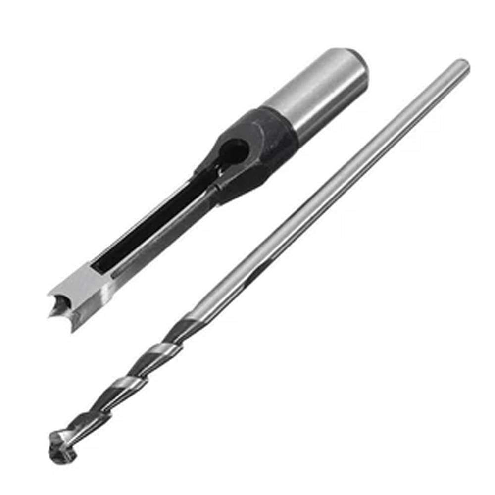 10mm & 16mm Square Hole Saw Drill Bits - Mortising Chisel for Woodworking, Electric Drill Power Tools - Perfect for Cabinet Making, Furniture Assembly & DIY Projects