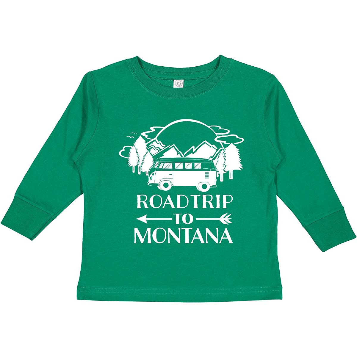 Road Trip to Montana Toddler T-Shirt - Long Sleeve for Travel Adventures