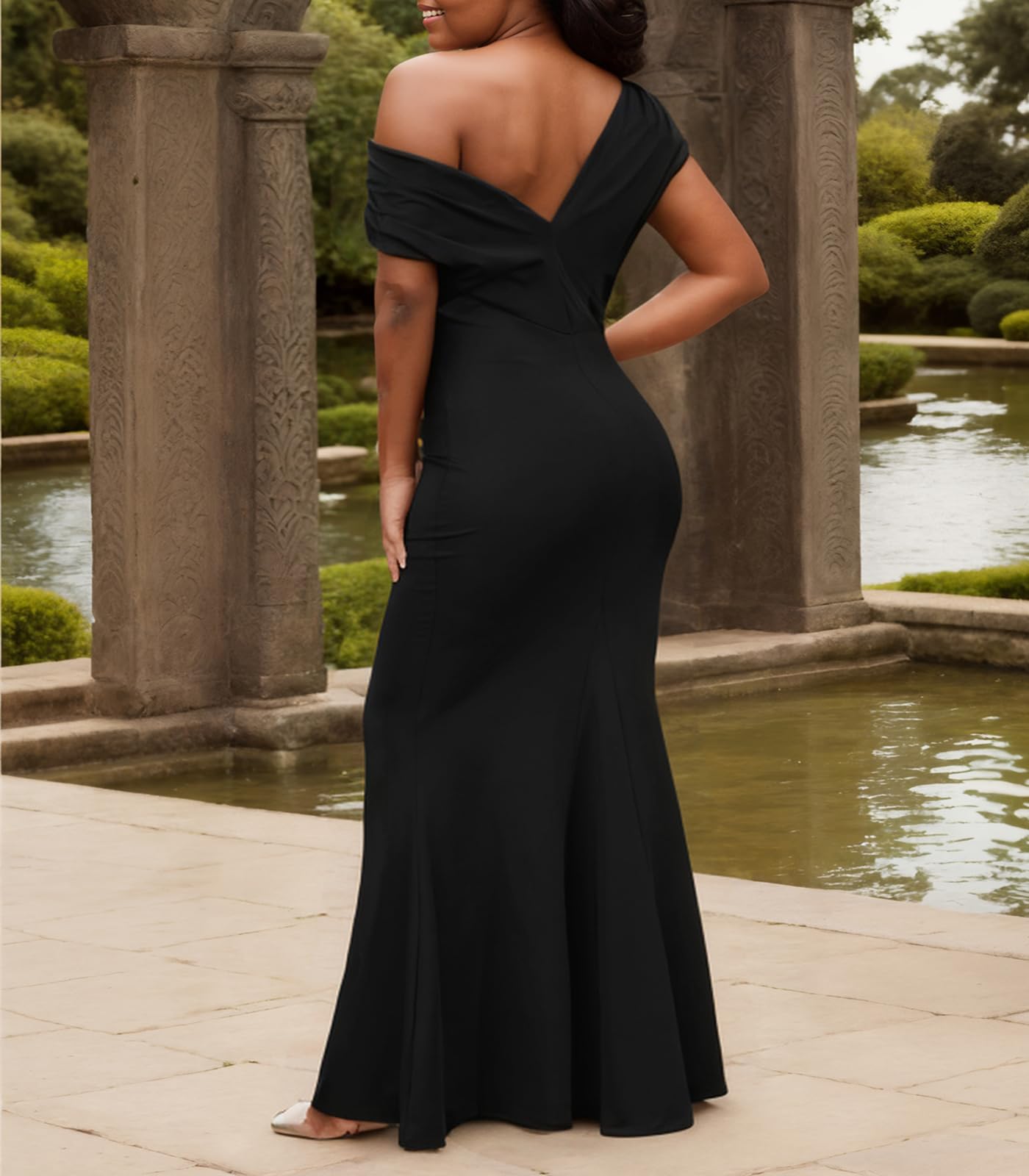 Elegant Off Shoulder Formal Dresses for Women - Sexy Bodycon Ruched Evening Gown for Prom, Wedding Guest & Party | Perfect for Cocktail Events, Date Nights & Special Occasions